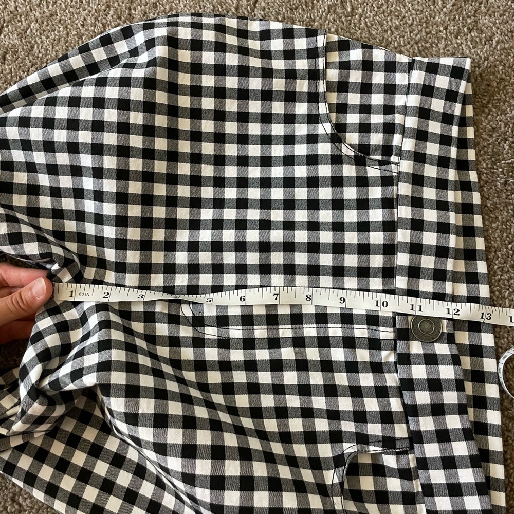Free People - Gingham Florence Crop Pants / Black & White - Picture 6 of 6